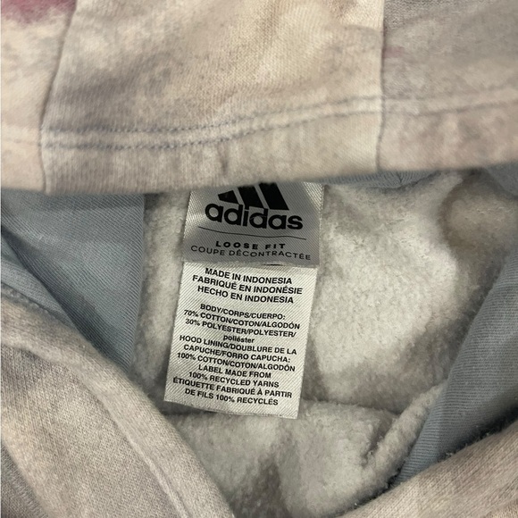 Adidas Girls Tie-Dye Hoodie Size XL - Picture 3 of 5